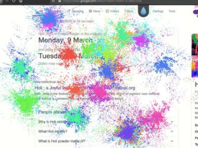 Google представила цікаву пасхалку до фестивалю фарб Холі: як її активувати