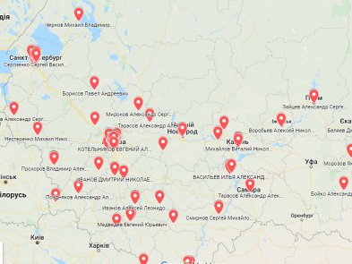 Українські кібервійська опублікували карту адрес російських мародерів, які грабували українців під час вторгнення