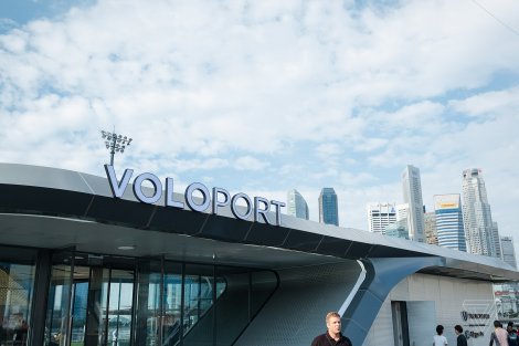 Стартап Volocopter демонтировал первую станцию для аэротакси VoloPort спустя неделю после ее презентации